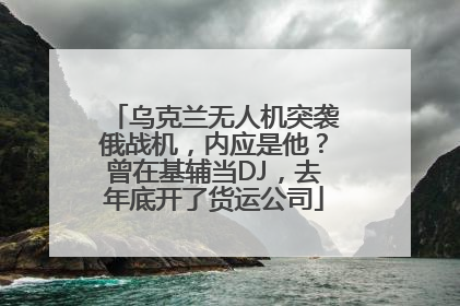 乌克兰无人机突袭俄战机，内应是他？曾在基辅当DJ，去年底开了货运公司